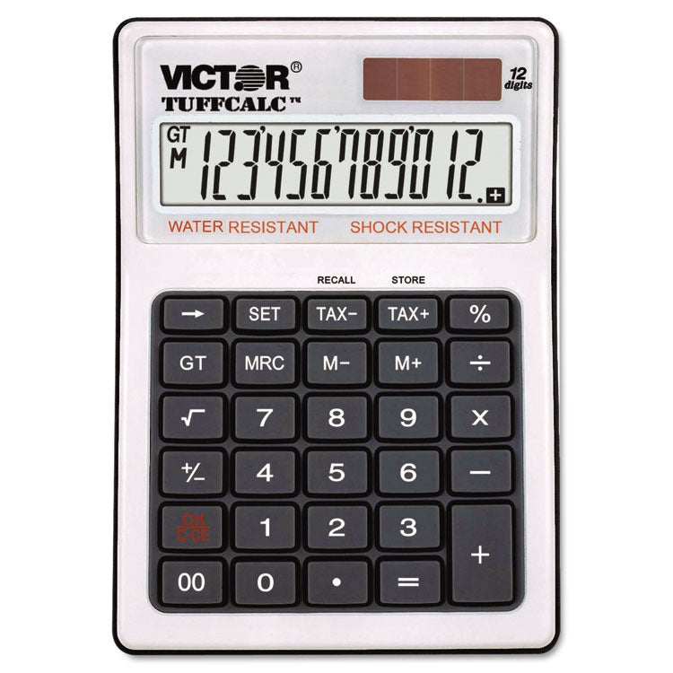 Tuffcalc Desktop Calculator, 12-Digit Lcd