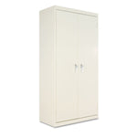 Assembled 72" High Heavy-Duty Welded Storage Cabinet, Four Adjustable Shelves, 36w X 18d, Putty