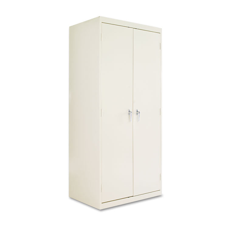 Assembled 78" High Heavy-Duty Welded Storage Cabinet, Four Adjustable Shelves, 36w X 24d, Putty