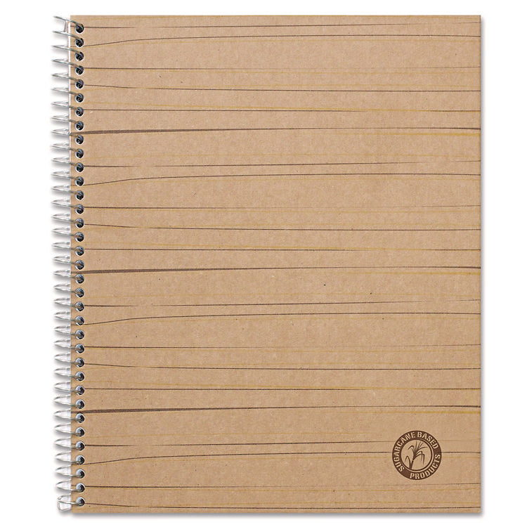 Deluxe Sugarcane Based Notebooks, 1-Subject, Medium/College Rule, Brown Kraft Cover, (100) 11 x 8.5 Sheets
