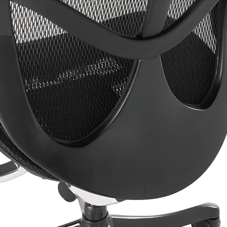 Alera Eq Series Ergonomic Multifunction Mid-Back Mesh Chair, Supports Up To 250 Lb, Black