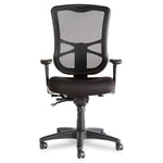 Alera Elusion Series Mesh High-Back Multifunction Chair, Supports Up To 275 Lb, 17.2" To 20.6" Seat Height, Black