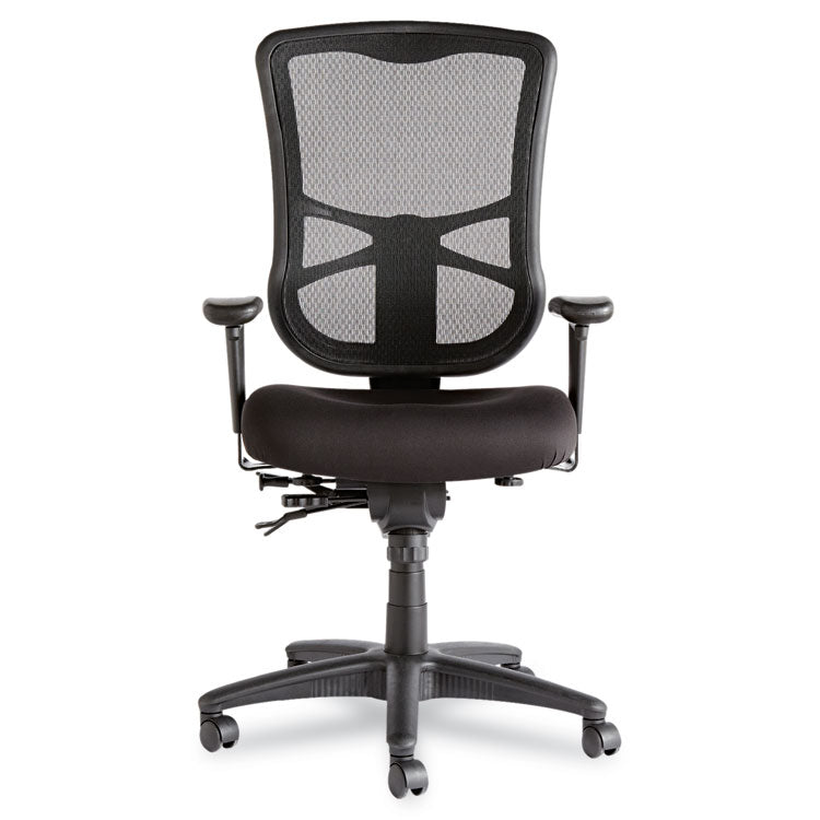 Alera Elusion Series Mesh High-Back Multifunction Chair, Supports Up To 275 Lb, 17.2" To 20.6" Seat Height, Black