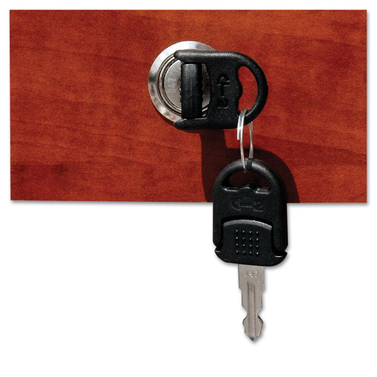 Alera Valencia Series Mobile Pedestal File, Left/right, 3-Drawers: Box/box/file, Legal/letter, Mahogany, 15.88 X 20.5 X 28.38