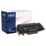 Compatible CE255X(M) (55XM) High-Yield MICR Toner, 12,500 Page-Yield, Black