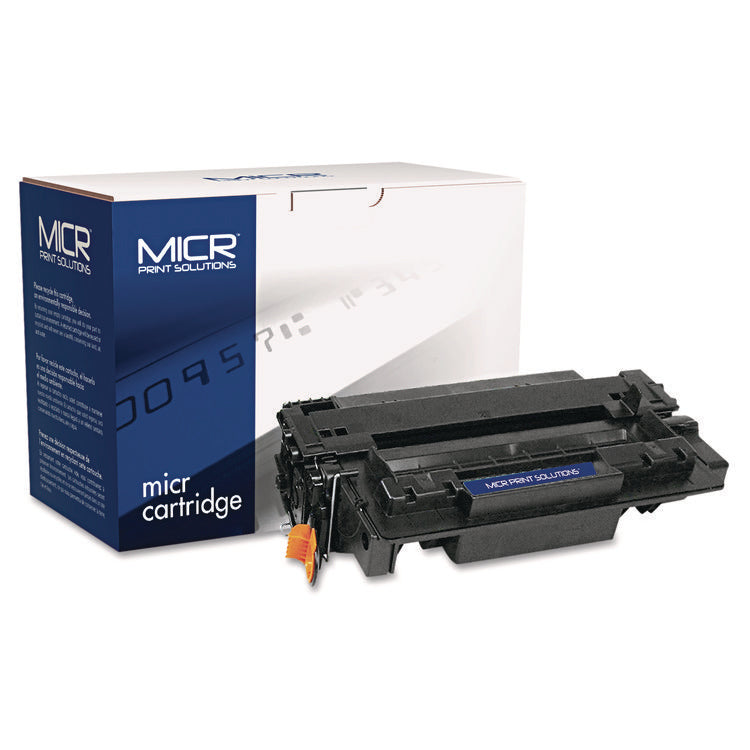 Compatible CE255X(M) (55XM) High-Yield MICR Toner, 12,500 Page-Yield, Black