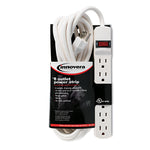 Power Strip, 6 Outlets, 15 ft Cord, Ivory