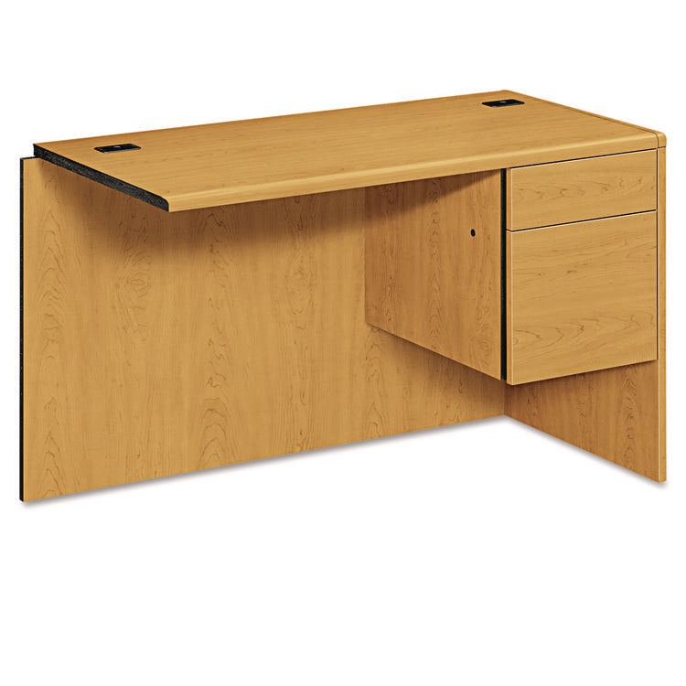 10700 "L" Workstation Return, Right 3/4 Pedestal, 48w x 24d x 29.5h, Harvest