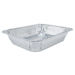 Aluminum Oblong Container, 1 lb, 4.56 x 5.56 x 1.63, Silver, 1,000/Carton