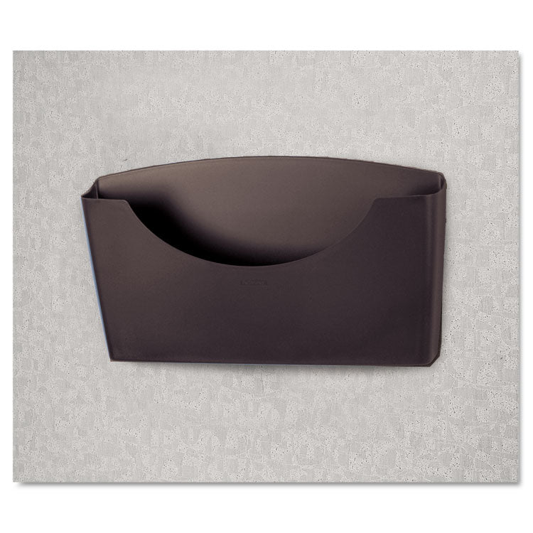 Plastic Partition Additions File Pocket, Letter Size, 14" x 2.5" x 7.75", Dark Graphite