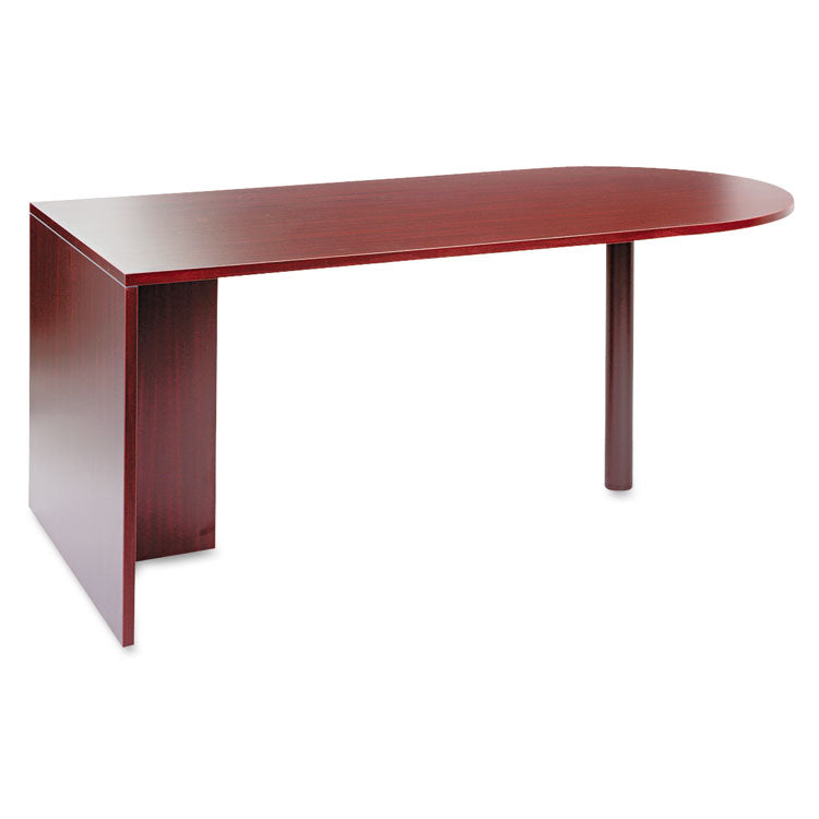 Alera Valencia Series D-Top Desk, 71" X 35.5" X 29.63", Mahogany