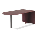 Alera Valencia Series D-Top Desk, 71" X 35.5" X 29.63", Mahogany