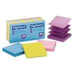 Self-Stick Pop-up Notes, 3" x 3", Assorted Bright Colors, 100 Sheets/Pad, 12 Pads/Pack