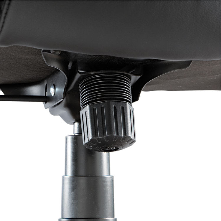 Alera Fraze Series Executive High-Back Swivel/tilt Bonded Leather Chair, Supports 275 Lb, 17.71" To 21.65" Seat Height, Black