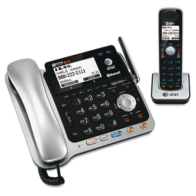 Tl86109 Two-Line Dect 6.0 Phone System With Bluetooth