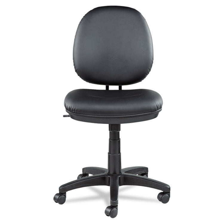 Alera Interval Series Swivel/tilt Task Chair, Bonded Leather Seat/back, Up To 275 Lb, 18.11" To 23.22" Seat Height, Black