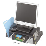 Onyx Mesh Monitor Stand, 19.25" X 11.25" X 6.25", Black