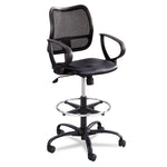 Vue Series Mesh Extended-Height Chair, Supports Up To 250 Lb, 23" To 33" Seat Height, Black Vinyl Seat, Black Base
