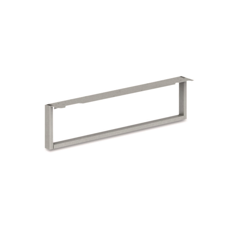 Voi O-Leg Support For Low Credenza, 2 X 29.75 X 7, Platinum Metallic