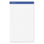 Perforated Writing Pads, Wide/legal Rule, 50 White 8.5 X 14 Sheets, Dozen