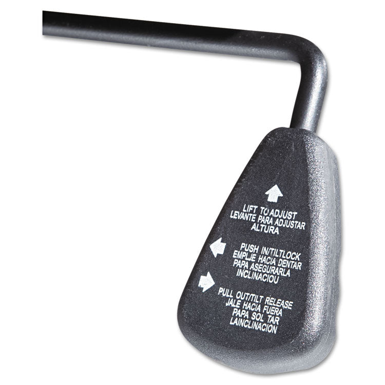 Big/tall Swivel/tilt Mid-Back Chair, Supports Up To 450 Lb, 19.29" To 23.22" Seat Height, Black