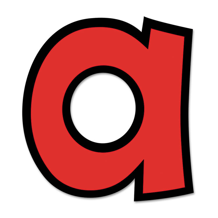 Ready Letters Playful Combo Set, 4" Tall, Red Characters, 216/Set