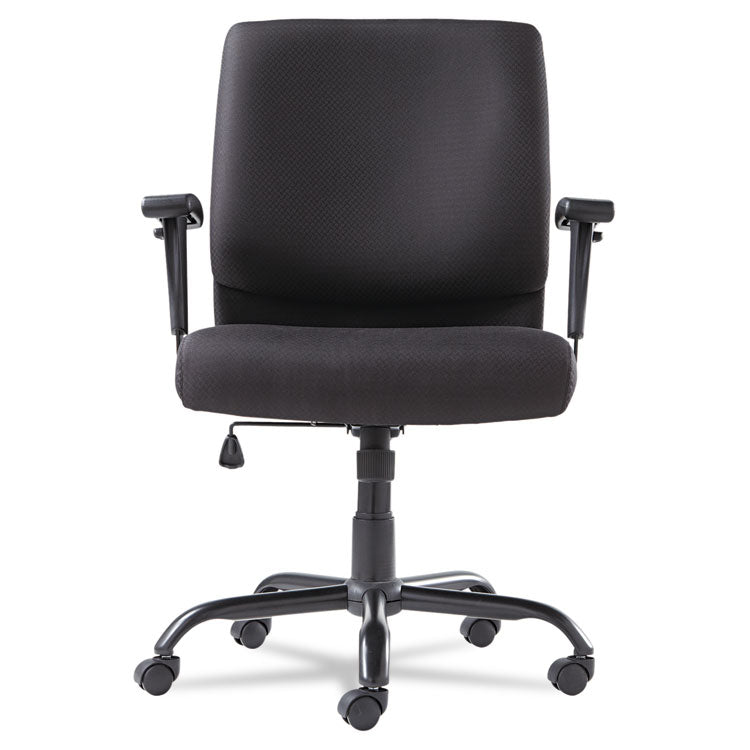 Big/tall Swivel/tilt Mid-Back Chair, Supports Up To 450 Lb, 19.29" To 23.22" Seat Height, Black