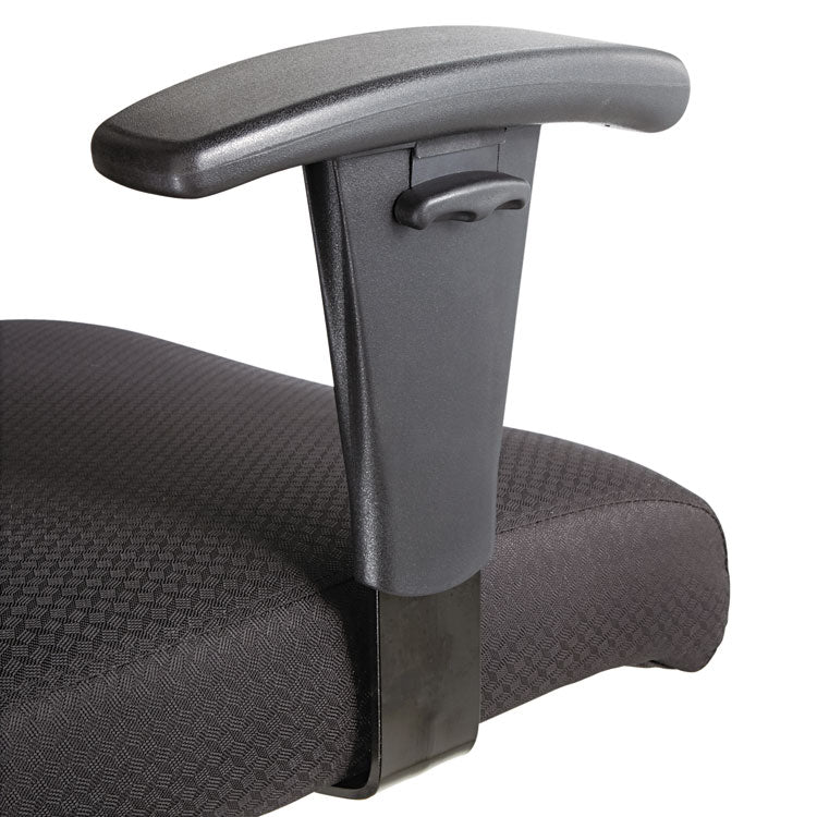 Big/tall Swivel/tilt Mid-Back Chair, Supports Up To 450 Lb, 19.29" To 23.22" Seat Height, Black