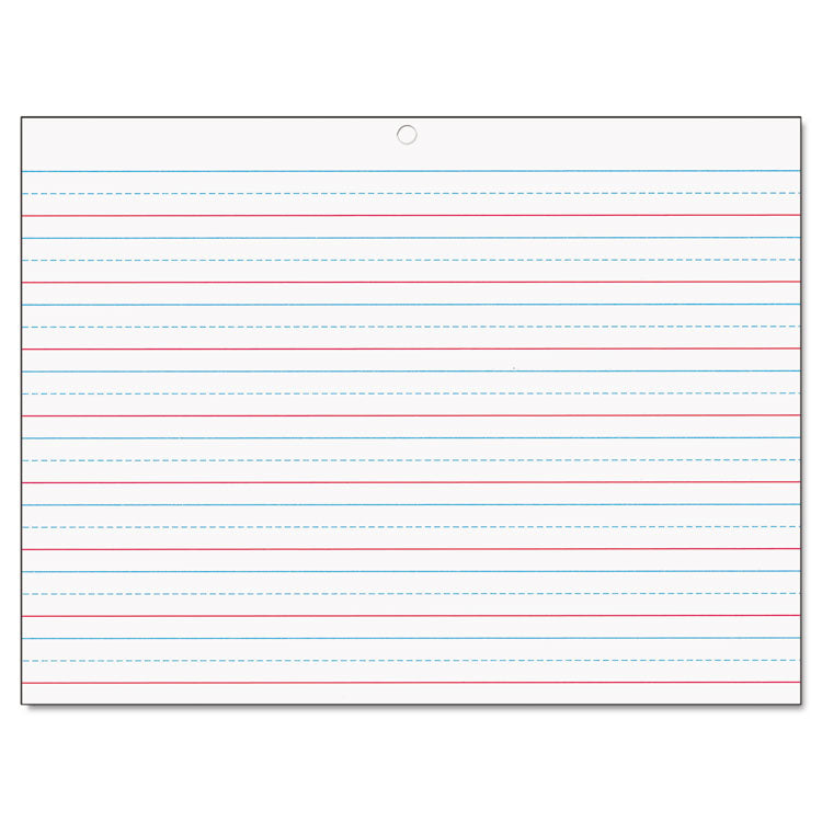 Multi-Sensory Handwriting Tablet, 5/8" Long Rule, 8 X 10.5, 40/pad