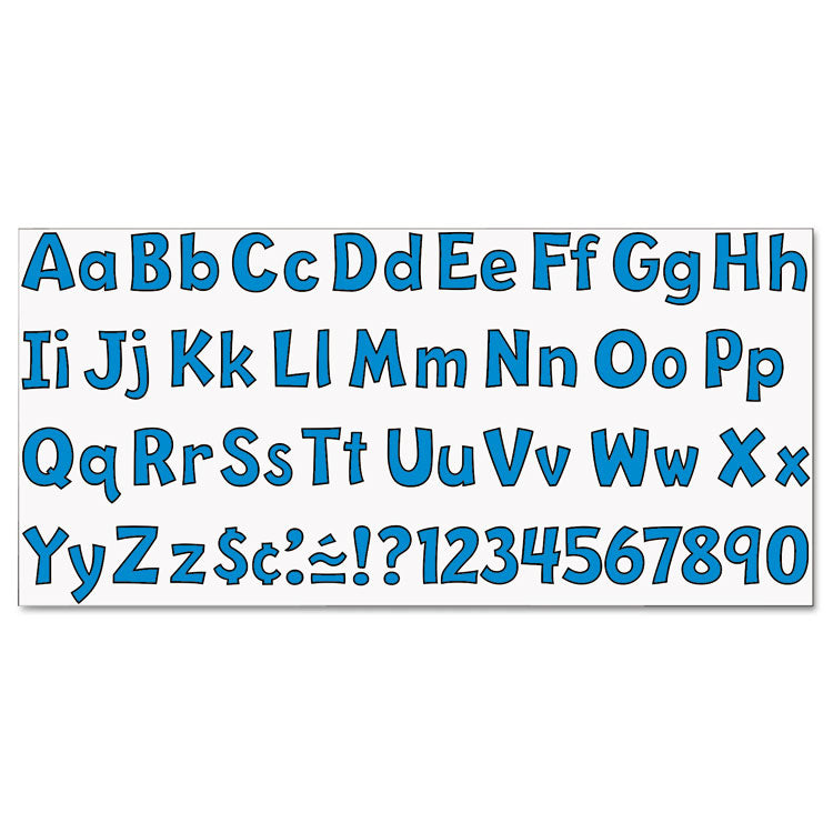 Ready Letters Playful Combo Set, 4" Tall, Blue Characters, 216/Set