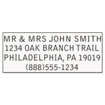 Printy Do It Yourself Self-Inking Message Stamp, 0.75" x 1.88", Black