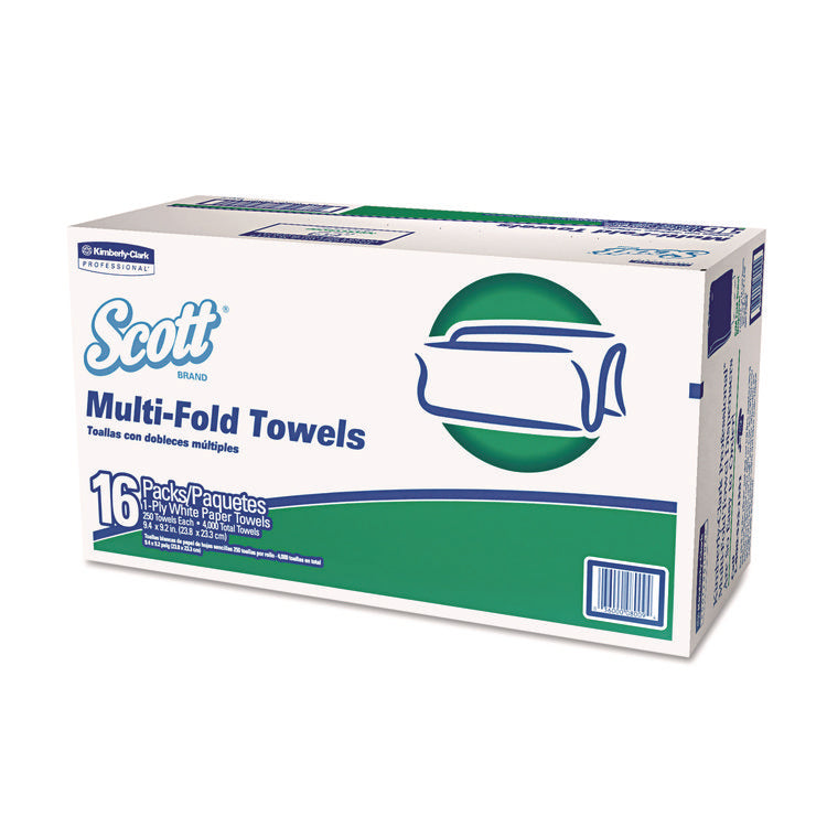 Multi-Fold Towels, Absorbency Pockets, 1-Ply, 9.2 X 9.4, 250/pack, 16 Packs/carton