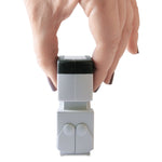 Pre-Inked Shutter Stamp, Red, REVISED, 1.63 x 0.5