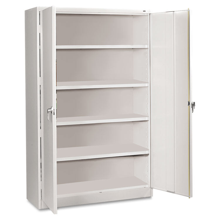 Assembled Jumbo Steel Storage Cabinet, 48w X 24d X 78h, Light Gray