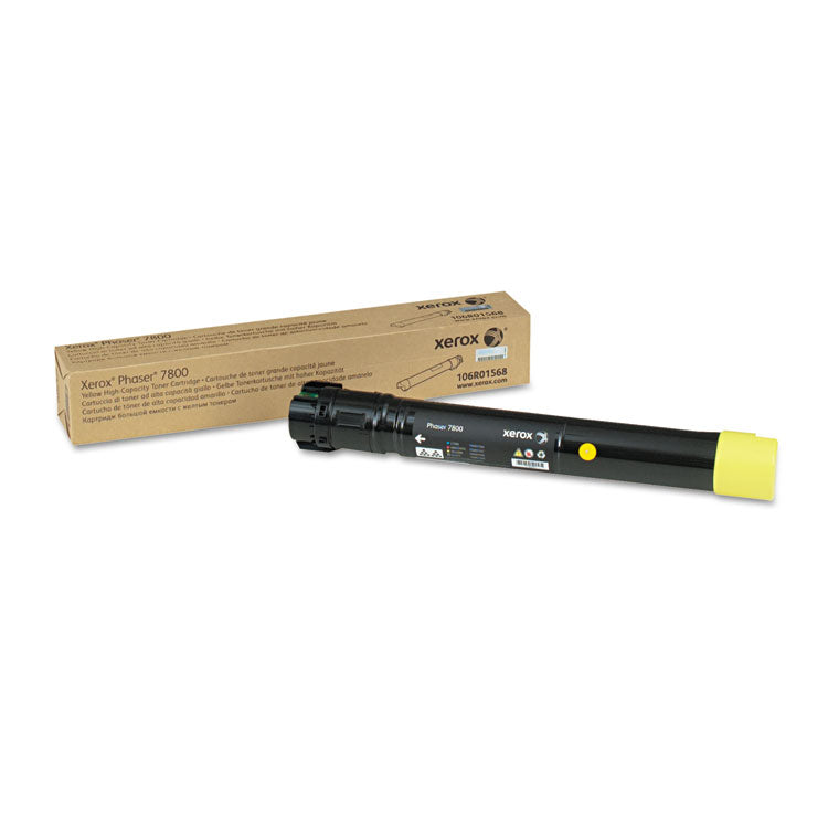 106r01568 High-Yield Toner, 17,200 Page-Yield, Yellow