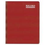 National Brand Red Vinyl Series Journal, 1-Subject, Medium/College Rule, Red Cover, (300) 10 x 7.75 Sheets