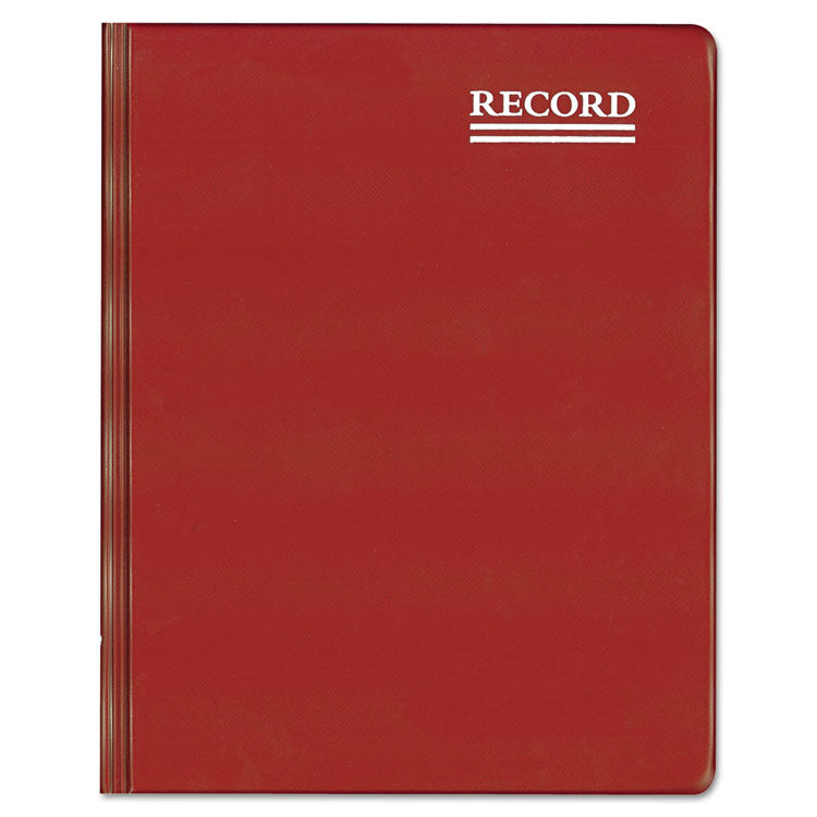 National Brand Red Vinyl Series Journal, 1-Subject, Medium/College Rule, Red Cover, (300) 10 x 7.75 Sheets
