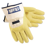 Tufftex Supported Gloves, Large, Beige/White, 12 Pairs