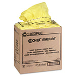 Masslinn Dust Cloths, 1-Ply, 24 x 24, Unscented, Yellow, 30/Bag, 5 Bags/Carton