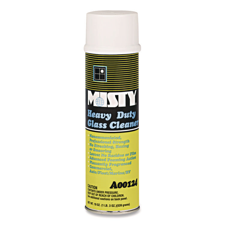 Heavy-Duty Glass Cleaner, Citrus, 20 Oz Aerosol Spray, 12/carton