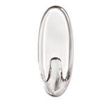 Clear Hooks and Strips, Medium, Plastic, 2 lb Capacity, 2 Hooks and 4 Strips/Pack