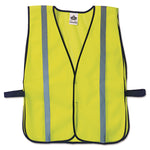 GloWear 8020HL Safety Vest, Polyester Mesh, Hook Closure, One Size Fit All, Lime