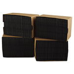 Beverage Napkins, 2-Ply, 9 1/2 X 9 1/2, Black, 1000/carton