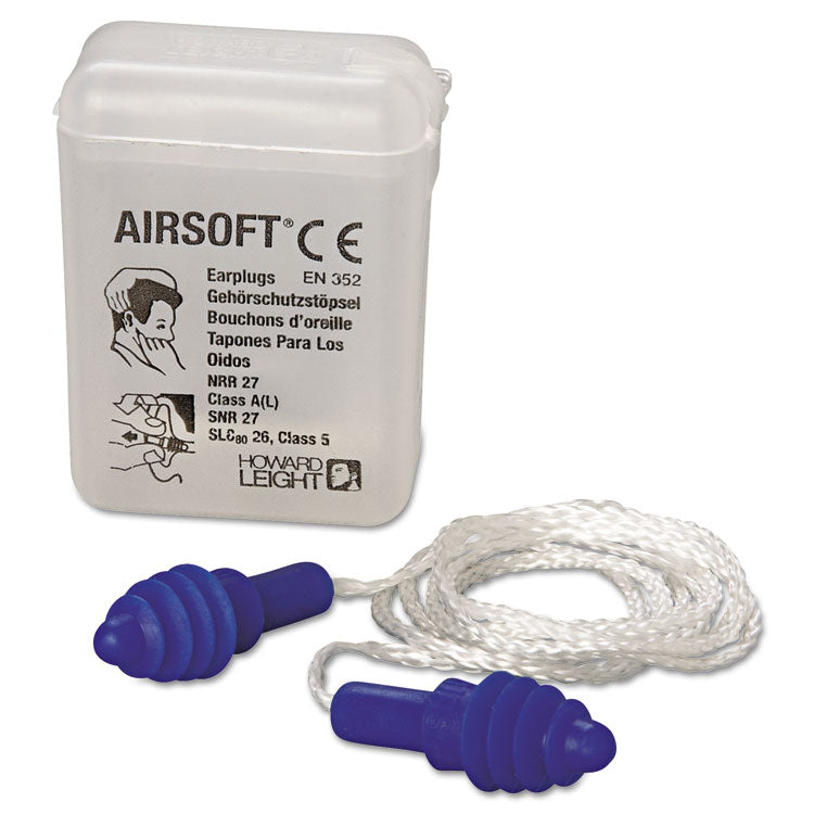 Airsoft Reusable Air Cushioned Earplugs, Corded