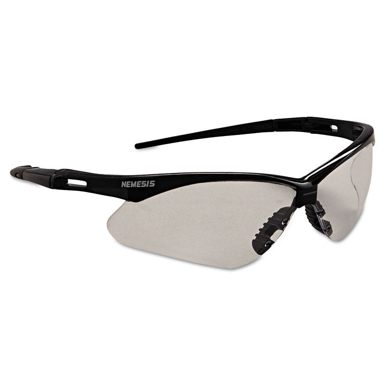 Nemesis Safety Glasses, Black Frame, Clear Anti-Fog Lens