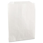 Grease-Resistant Single-Serve Bags, 6" x 0.75" x 7.25", White, 2,000/Carton