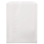 Grease-Resistant Single-Serve Bags, 6.5" x 1" x 8", White, 2,000/Carton