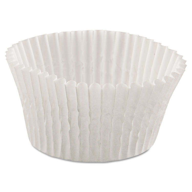 Fluted Bake Cups, 4.5" Diameter x 1.25" h, White, Paper, 500/Pack, 20 Packs/Carton