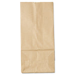 Grocery Paper Bags, 5# Size, 35# Basis Weight, 5.25" x 3.38" x 10.94", Kraft, 500/Bundle