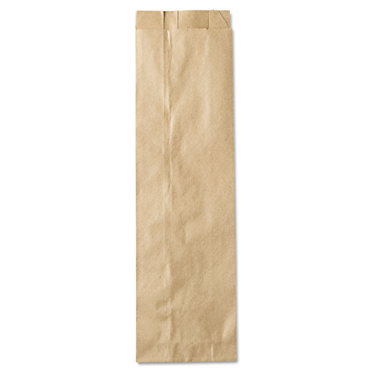 Liquor-Takeout Quart-Sized Paper Bags, Quart Size, 35# Basis Weight, 4.25" x 2.5" x 16", Kraft, 500/Bundle
